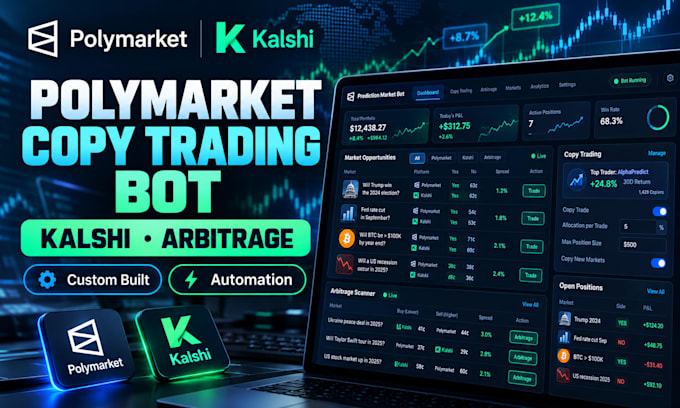 develop polymarket copy trading bot polymarket kalshi arbitrage bot