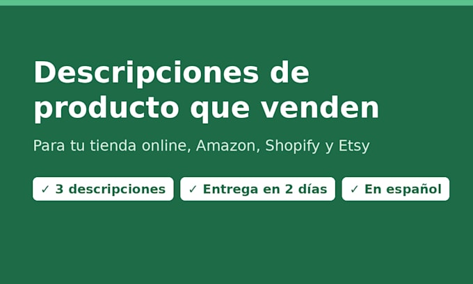 write descriptions about a product