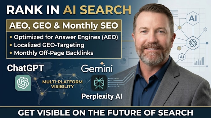 complete monthly website GEO, aeo, local and ai SEO optimization high visibility