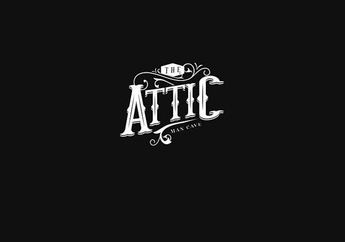 Design man cave called attic built out large space logo by Sabryna ...