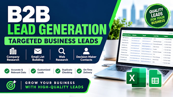provide b2b lead generation with verified emails