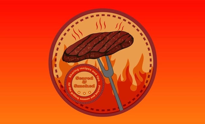 design restaurant grill seared smoked logo