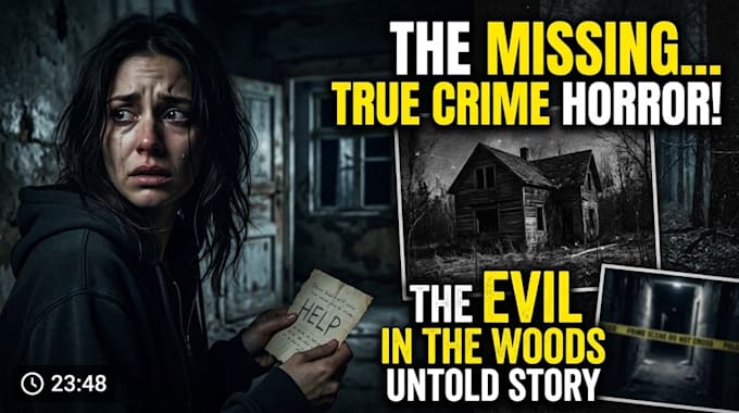 create thumbnails horror, stories, true crime for you