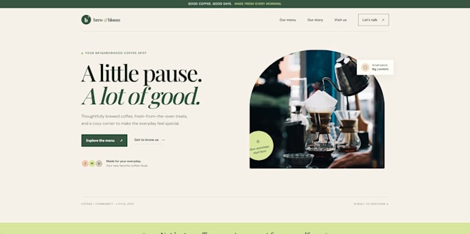 create landing page using HTML CSS and javascript