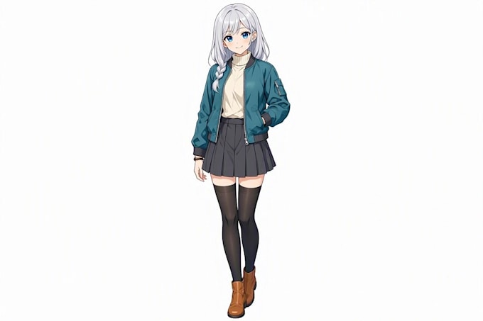 Draw fantasy anime art and illustration for character design by ...
