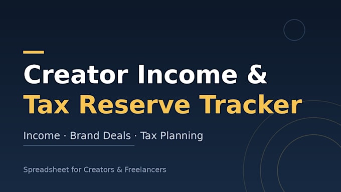 set up and customize your creator income tracker