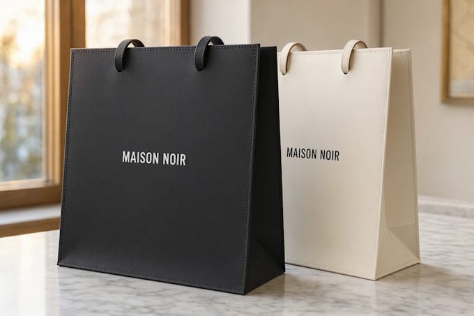 create premium shopping bag packaging design