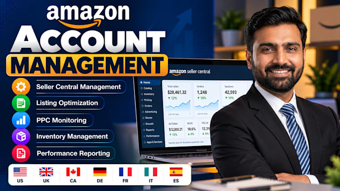 be your amazon fba virtual assistant and account manager
