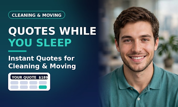 build a quote calculator for cleaning and moving companies