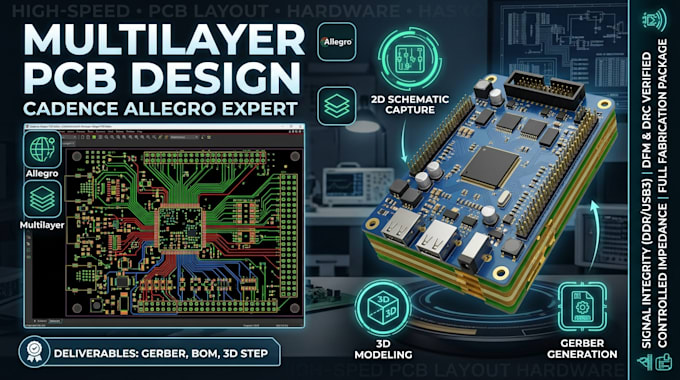 design professional multi layer pcbs using cadence allegro