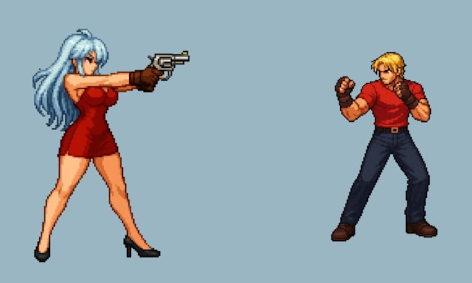 Do pixel art animation 2d nsfw game art 2d pixel character 2d sprite ...