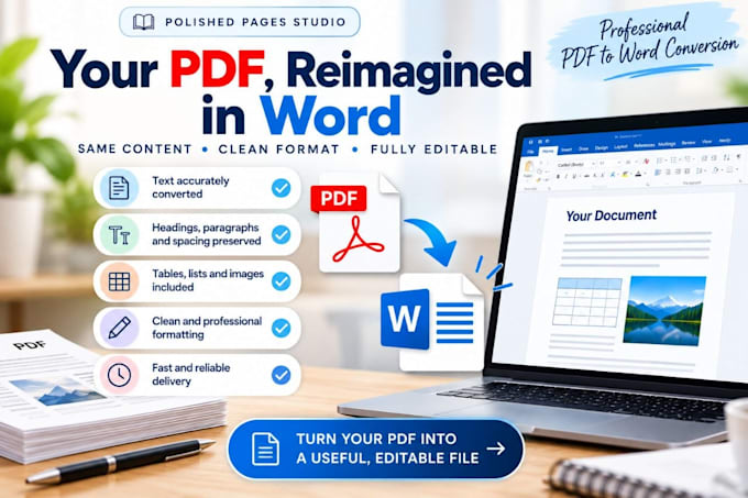 convert PDF to editable word documents