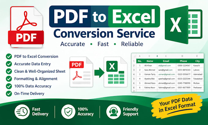 convert PDF to excel spreadsheet accurately