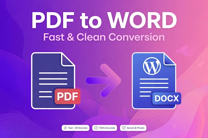 convert PDF to work and make powerpoint presentation