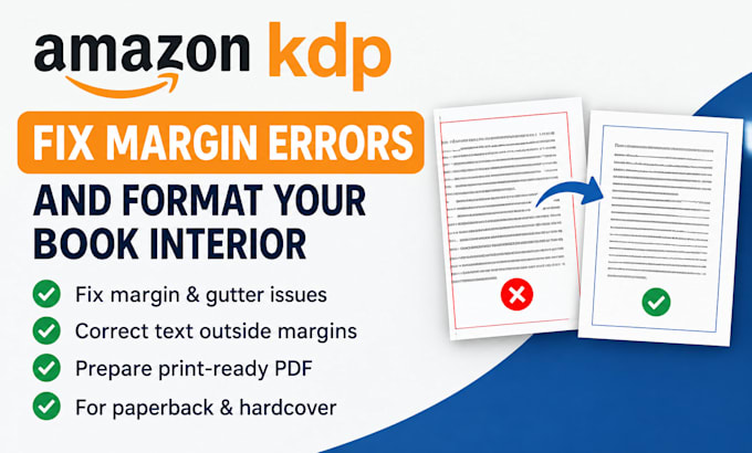 fix amazon KDP margin errors and format your book interior for ingramspark