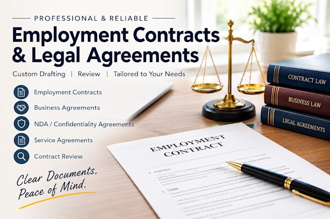 expertly prepare employment agreements and contracts