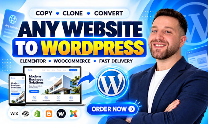 convert lovable, bolt, v0, replit or hostinger ai website to wordpress
