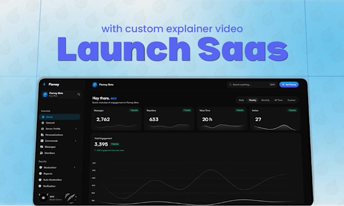 create saas launch video or product explainer motion design