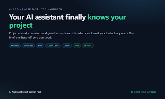 set up your ai coding assistant for your project with rules and commands