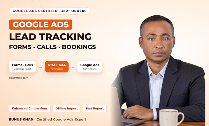 set up google ads lead conversion tracking for forms, calls and bookings