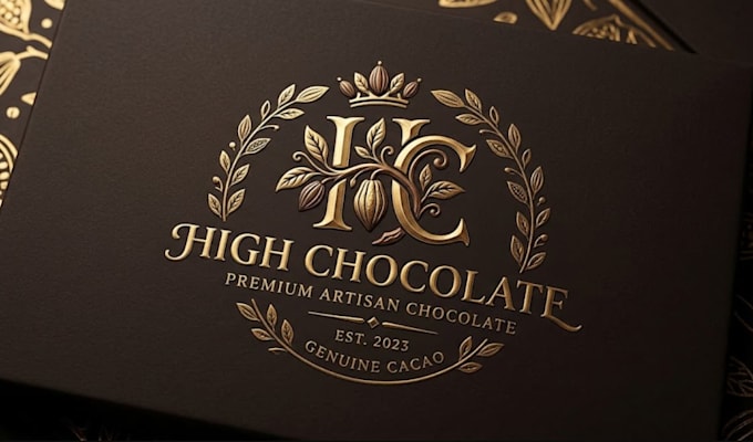 design high chocolate packaging logo for company