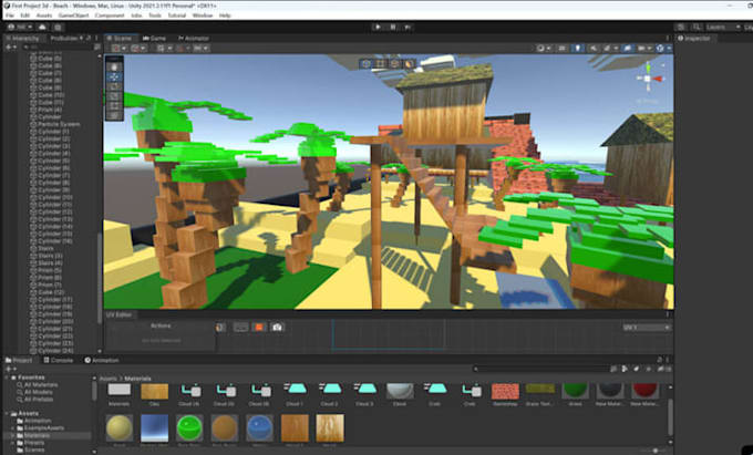 develop a full unity games, prototypes, scripts and game assets