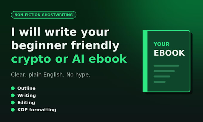 write a beginner friendly crypto or ai ebook for you