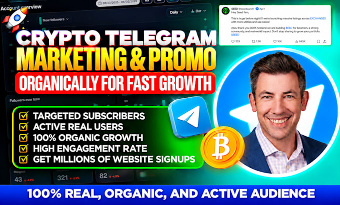 grow crypto telegram promotion, crypto telegram marketing, telegram subscribers