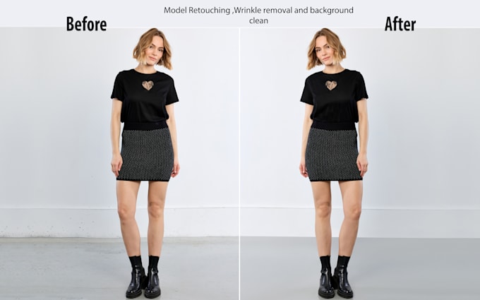 do high end clothing and model retouching