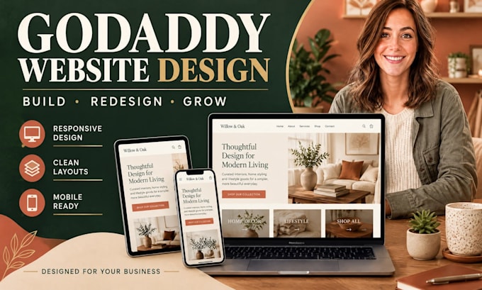 design godaddy website redesign godaddy website design develop godaddy
