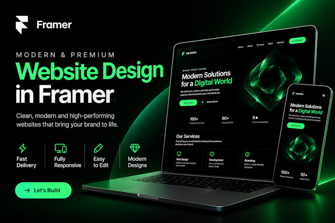 design and build a responsive framer website