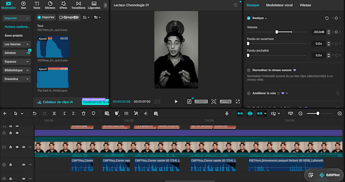 faire le montage video