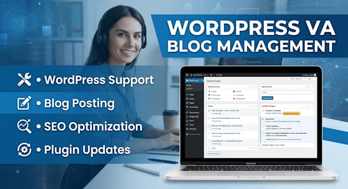 be your wordpress virtual assistant, wp va for blog post and content upload