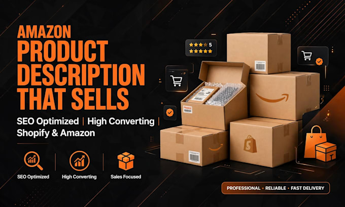 write SEO amazon and shopify descriptions
