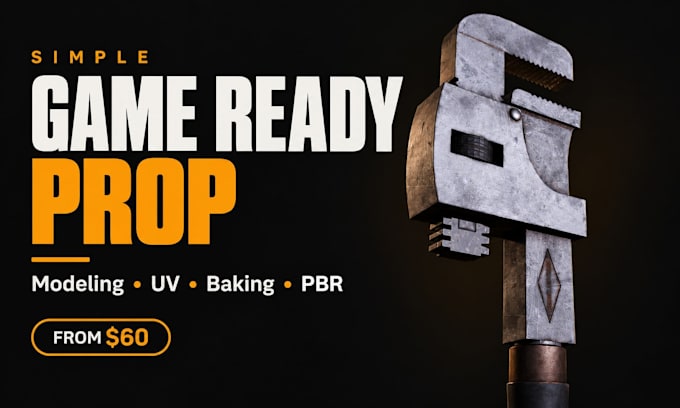 create realistic game ready 3d props with pbr textures