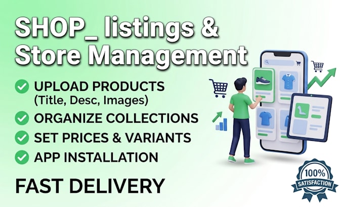 do shopify product listing and e commerce store management