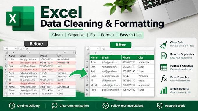 format and organize your excel spreadsheet