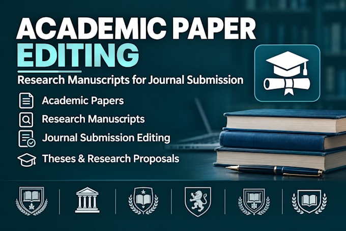 edit academic papers and improve research manuscripts for journal submiss