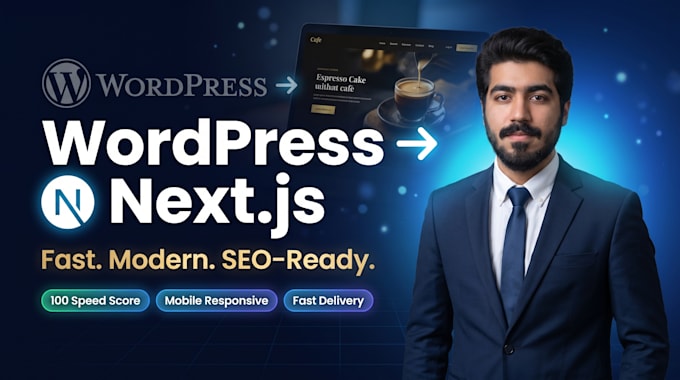 convert your wordpress website to a fast SEO ready next js website