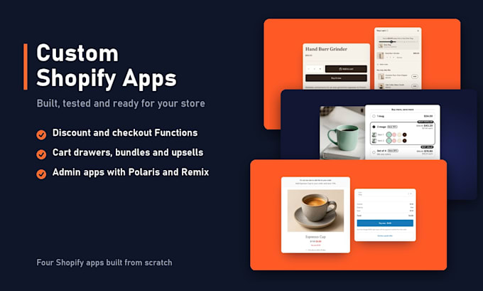 build a custom shopify app or discount function