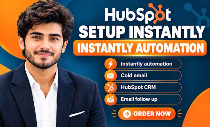 build instantly cold email follow ups reply tracking hubspot crm integration