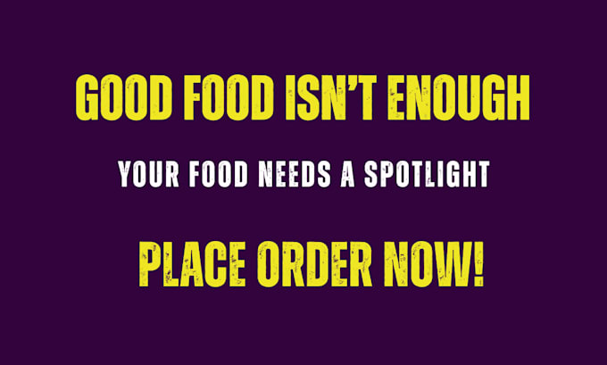design attractive food and beverage posters