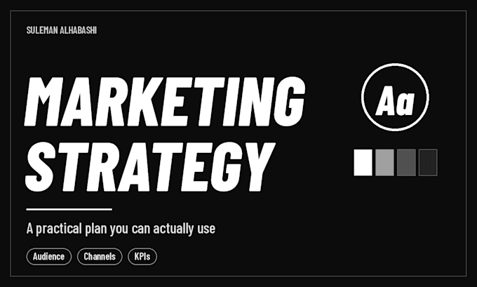 create a practical marketing strategy and plan