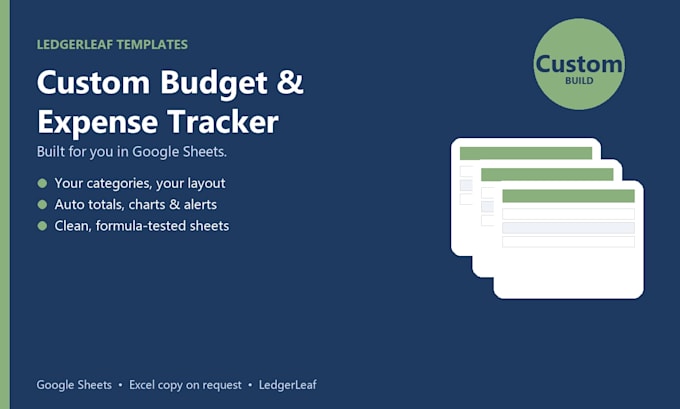 build a custom budget or expense tracker in google sheets