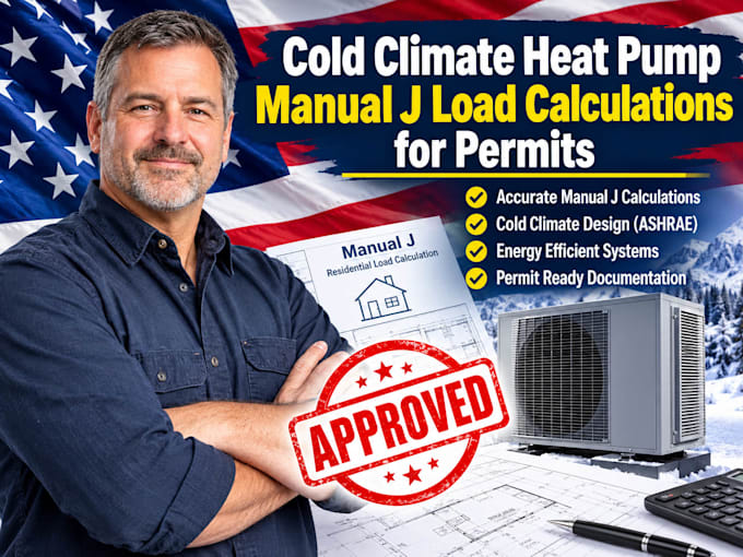cold climate heat pump manual j load calculations for perm duct sizing