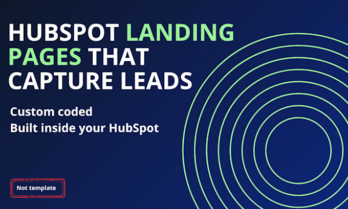 design and build a high converting hubspot landing page