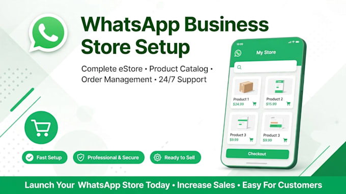 setup whatsapp business store with catalog and quick replies
