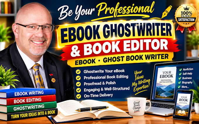 professionally ghostwrite your memoir autobiography ebook editor, ghost writer