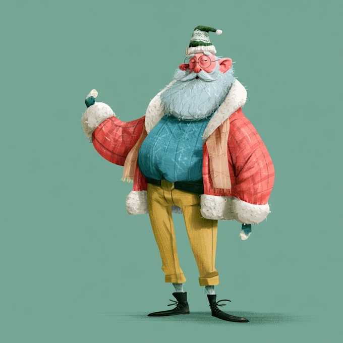 create custom christmas character model