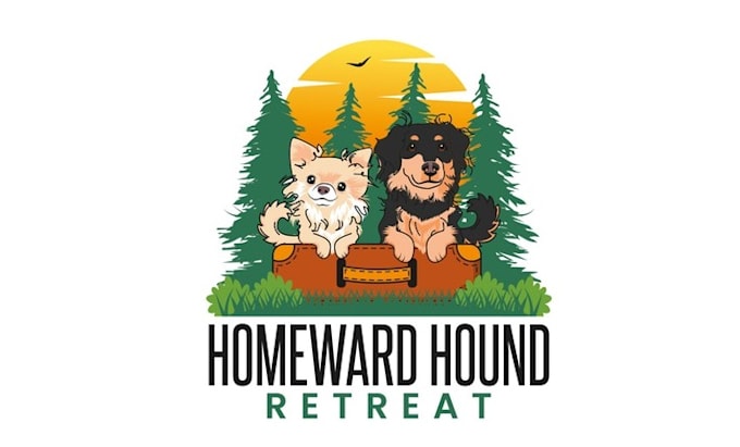 design vibrant dog boarding facility logo